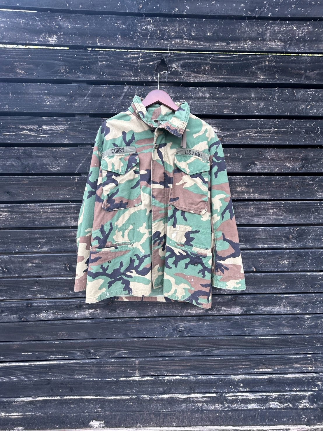 米軍実物 U.S. ARMY M-65 Woodland Camo フィールドジャケット “CURRY”