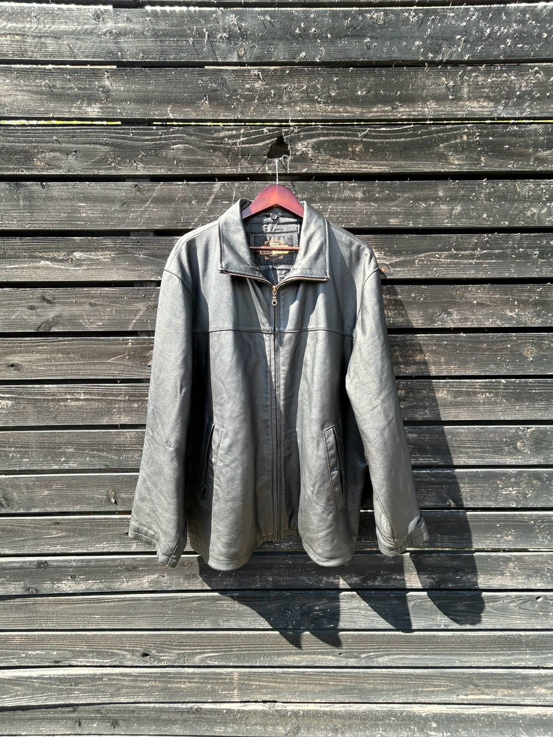GUIDE GEAR 本革 レザージャケット ブラック S オーバーサイズ